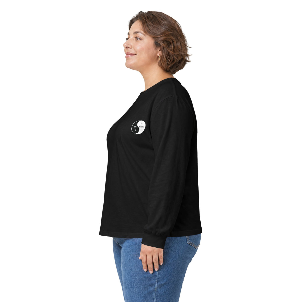 Big Yang Long Sleeve Tee Unisex- Black
