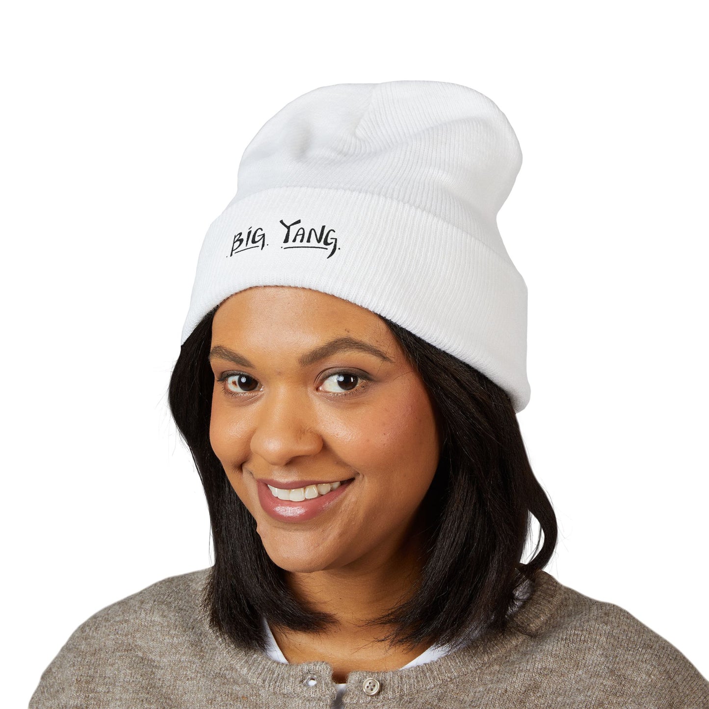 Big Yang Cuffed Beanie - Embroidered