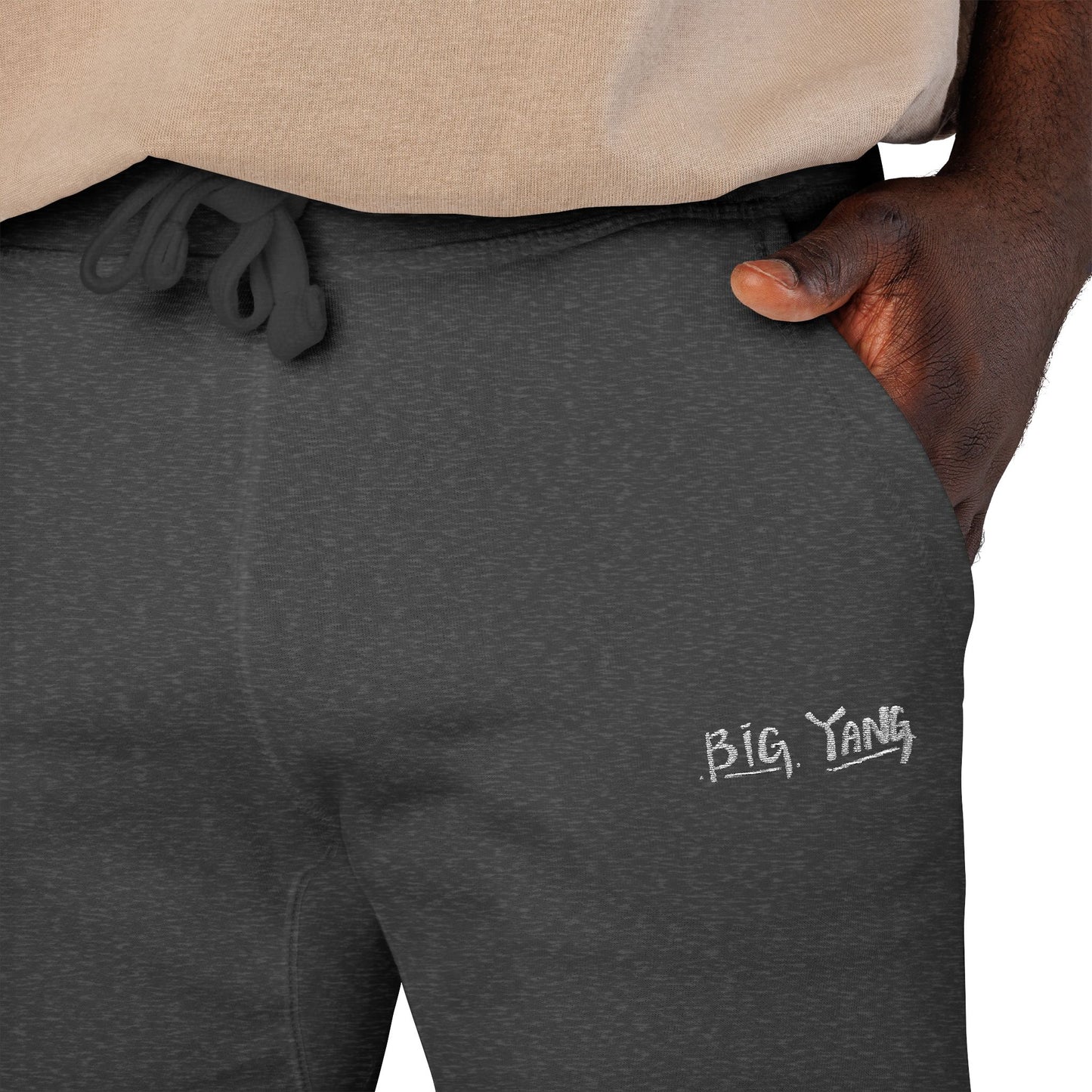 Big Yang Embroidered Fleece Sweatpants