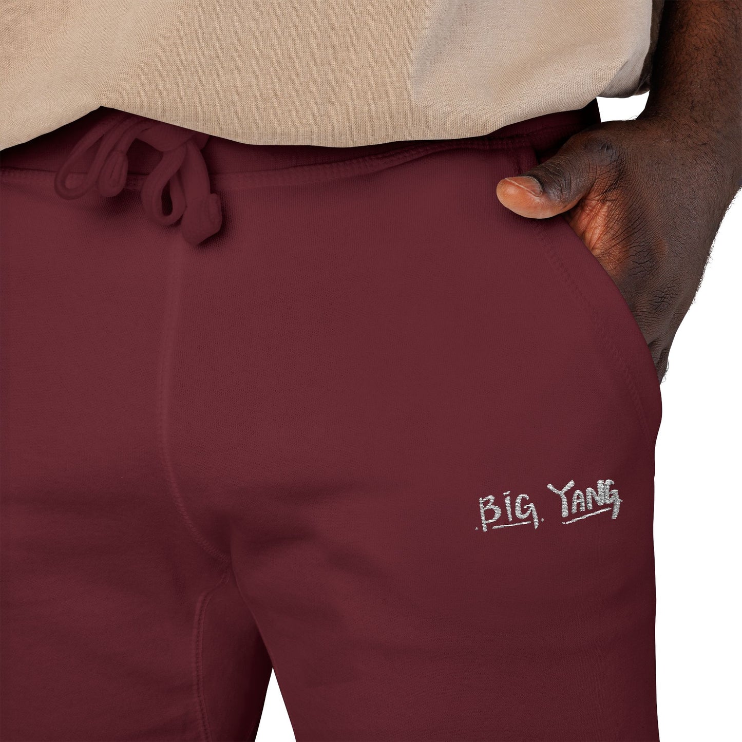 Big Yang Embroidered Fleece Sweatpants