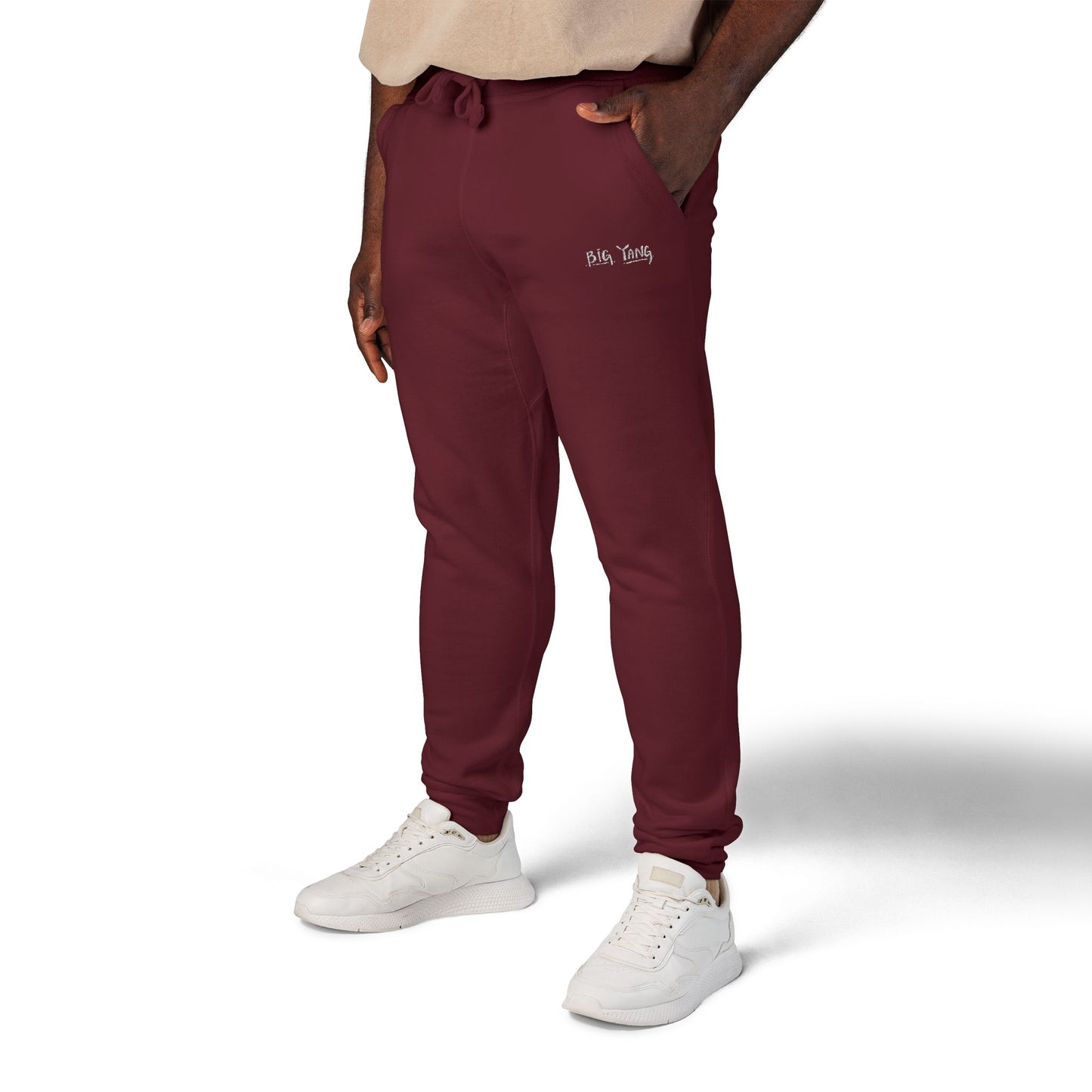 Big Yang Embroidered Fleece Sweatpants