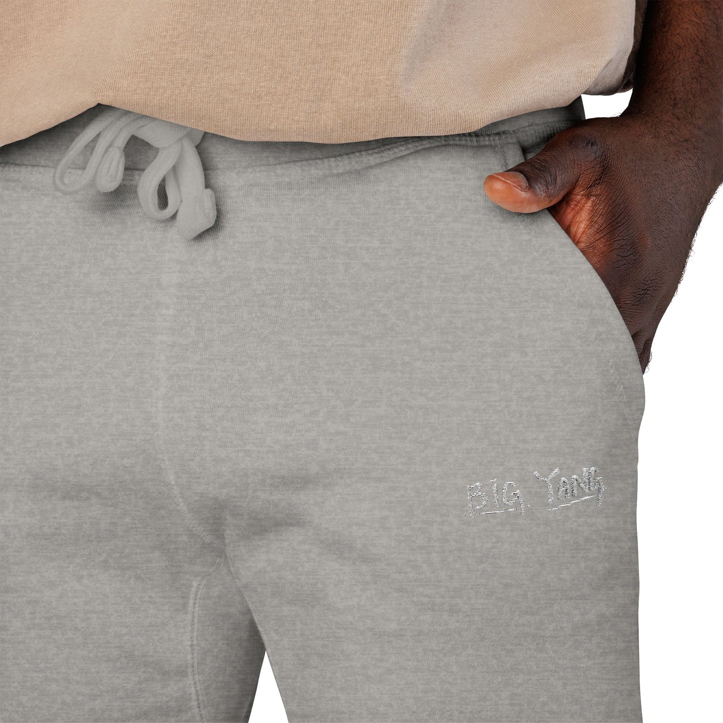 Big Yang Embroidered Fleece Sweatpants