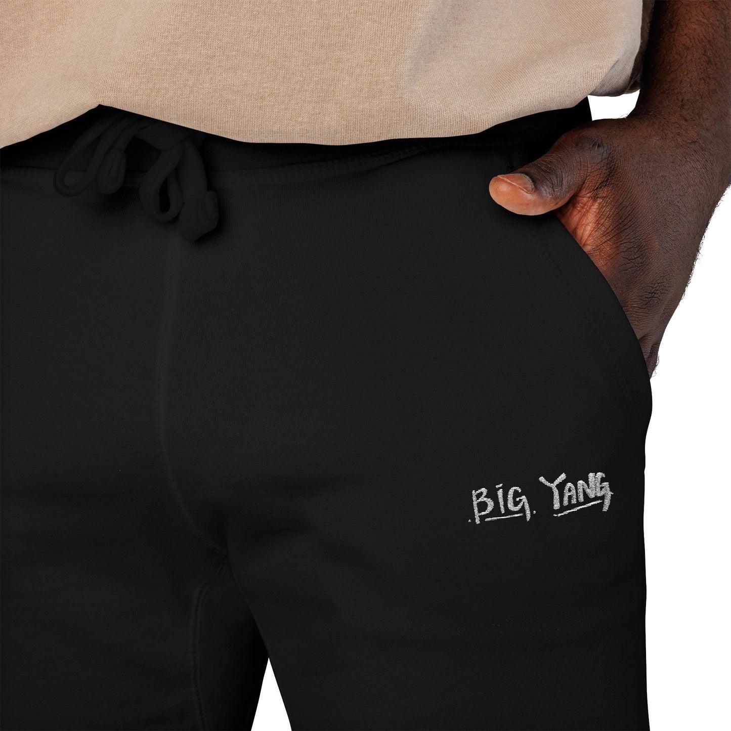 Big Yang Embroidered Fleece Sweatpants