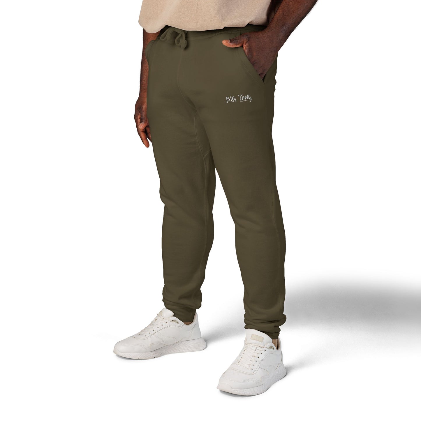 Big Yang Embroidered Fleece Sweatpants