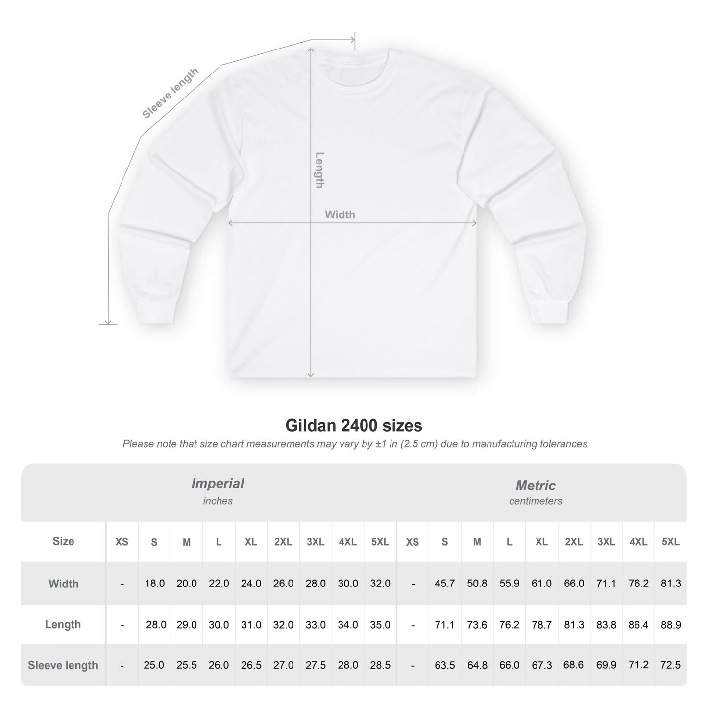 Big Yang Long Sleeve Tee Unisex- White