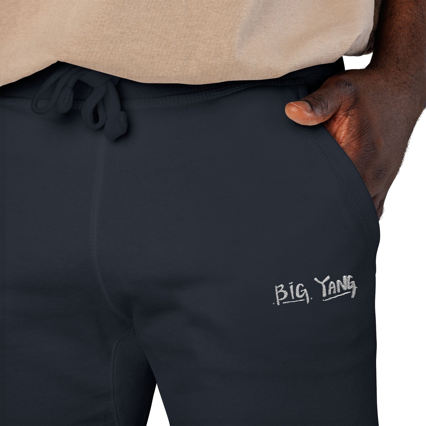 Big Yang Embroidered Fleece Sweatpants