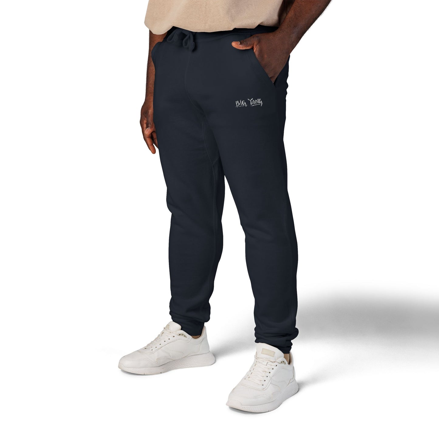 Big Yang Embroidered Fleece Sweatpants