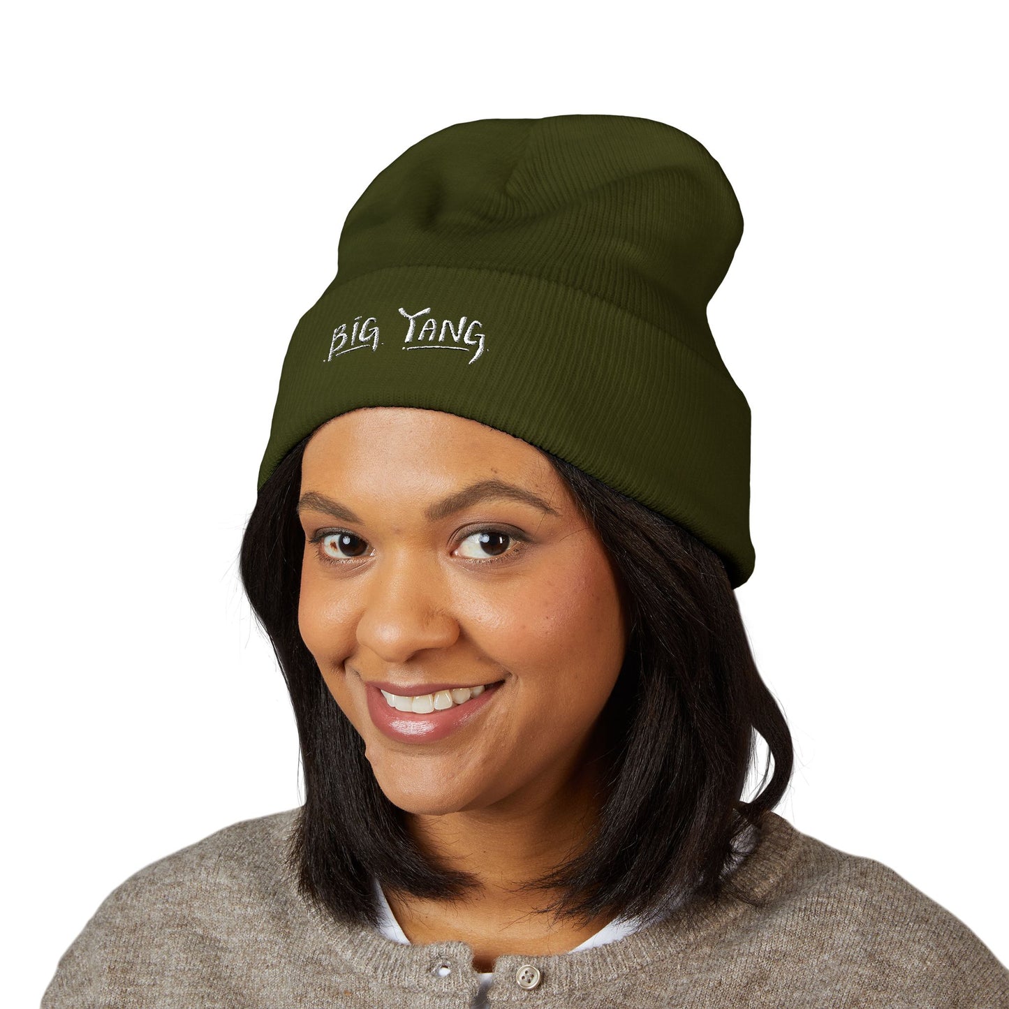 Big Yang Cuffed Beanie - Embroidered