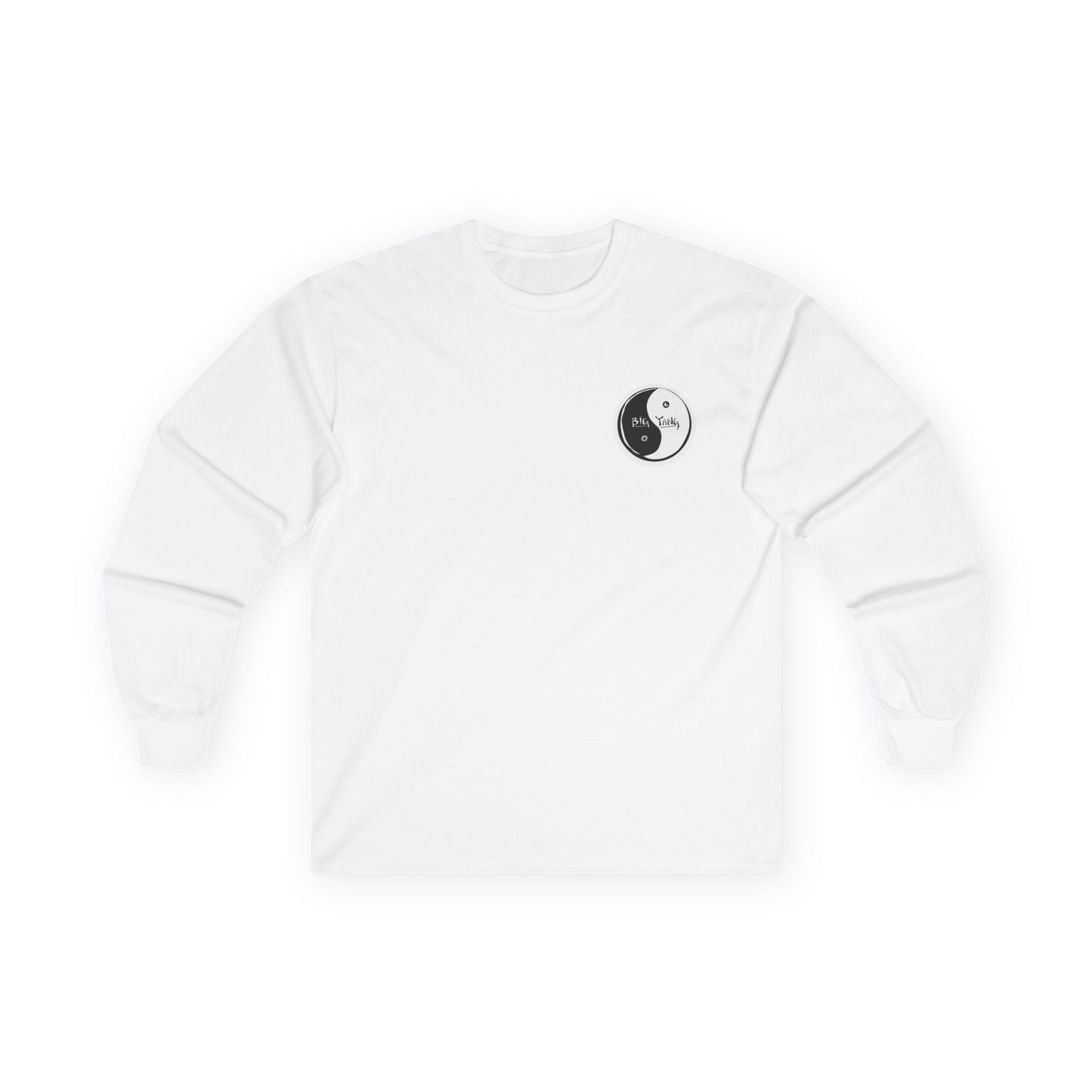 Big Yang Long Sleeve Tee Unisex- White